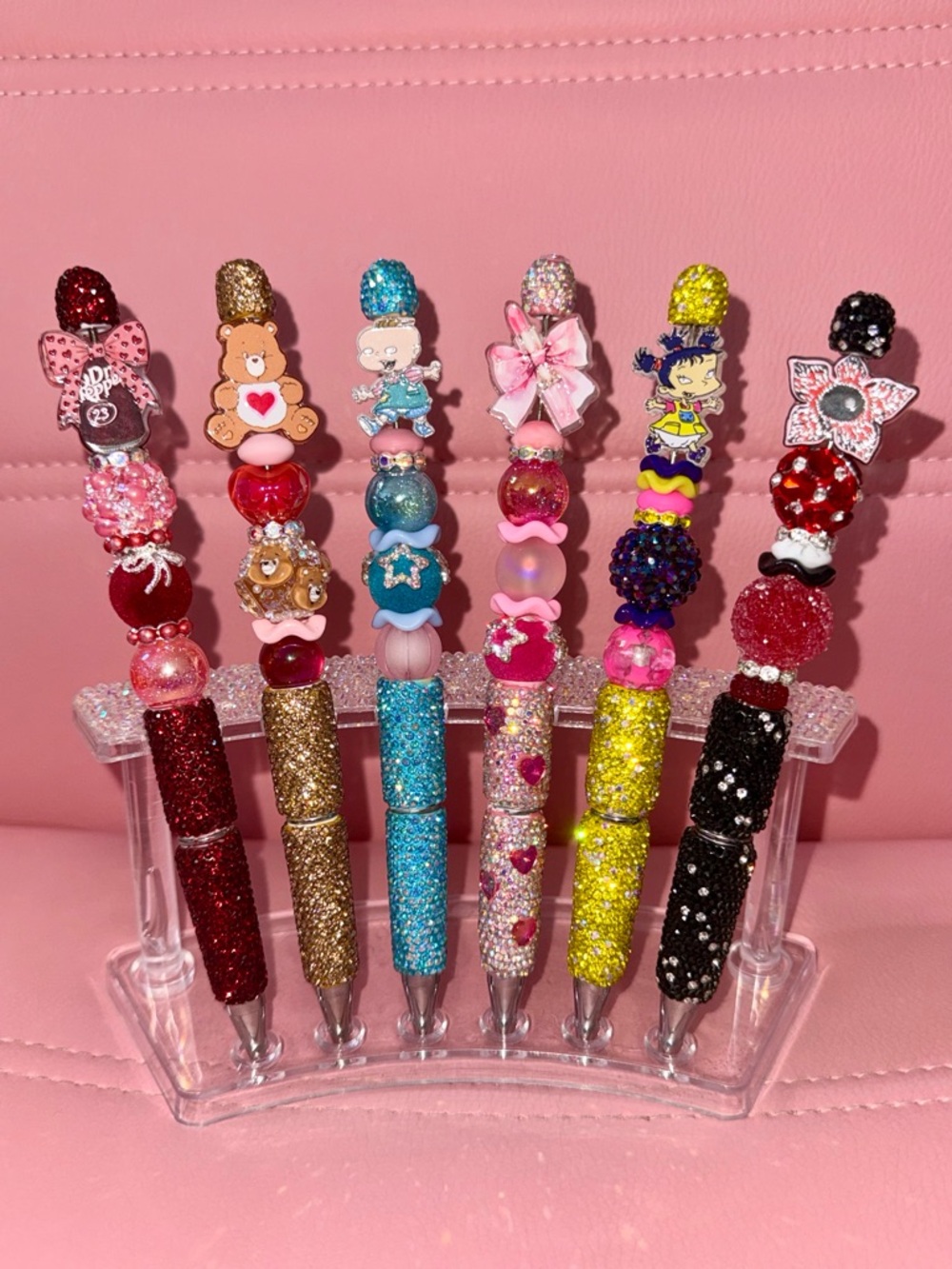 Glittery Rhinestone Beaded Pens
